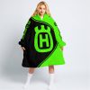 3D ALL OVER PRINTED – LIMITED EDITION – HUSQVARNA – GREEN - OODIE BLANKET HOODIE