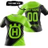 3D ALL OVER PRINTED – LIMITED EDITION – HUSQVARNA – GREEN 1 - T-SHIRT