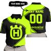3D ALL OVER PRINTED – LIMITED EDITION – HUSQVARNA – NEON - POLO SHIRT