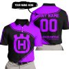 3D ALL OVER PRINTED – LIMITED EDITION – HUSQVARNA – PURPLE - POLO SHIRT