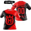 3D ALL OVER PRINTED – LIMITED EDITION – HUSQVARNA – RED - T-SHIRT