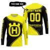 3D ALL OVER PRINTED – LIMITED EDITION – HUSQVARNA – YELLOW - JERSEY