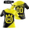 3D ALL OVER PRINTED – LIMITED EDITION – HUSQVARNA – YELLOW - T-SHIRT