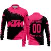 3D ALL OVER PRINTED – LIMITED EDITION – KTM - LONG SLEEVE POLO SHIRT
