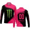 3D ALL OVER PRINTED – LIMITED EDITION – MONSTER ENERGY - LONG SLEEVE POLO SHIRT