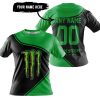 3D ALL OVER PRINTED – LIMITED EDITION – MONSTER ENERGY – GREEN - T-SHIRT