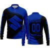3D ALL OVER PRINTED – LIMITED EDITION – SUZUKI – BLUE - LONG SLEEVE POLO SHIRT