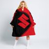 3D ALL OVER PRINTED – LIMITED EDITION – SUZUKI – RED - OODIE BLANKET HOODIE