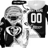3D ALL OVER PRINTED – LIMITED EDITION – THOR RACING – WHITE - FLEECE ZIP HOODIE