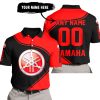 3D ALL OVER PRINTED – LIMITED EDITION – YAMAHA – RED - POLO SHIRT