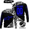 PREMIUM MX – 3D ALL OVER PRINTED – ALPINESTARS - BLACK BLUE - SWEATER UGLY