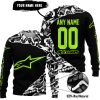 PREMIUM MX – 3D ALL OVER PRINTED – ALPINESTARS - BLACK NEON - SWEATER UGLY