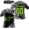 PREMIUM MX – 3D ALL OVER PRINTED – ALPINESTARS - BLACK NEON - T-SHIRT