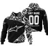 PREMIUM MX – 3D ALL OVER PRINTED – ALPINESTARS - BLACK WHITE