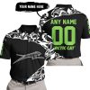 PREMIUM MX – 3D ALL OVER PRINTED – ARCTIC-CAT – BLACK GREEN - POLO SHIRT
