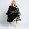 PREMIUM MX – 3D ALL OVER PRINTED – ARCTIC-CAT – BLACK GREEN - OODIE BLANKET HOODIE