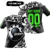 PREMIUM MX – 3D ALL OVER PRINTED – CAN AM – BLACK GREEN - T-SHIRT