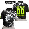 PREMIUM MX – 3D ALL OVER PRINTED – CAN AM – BLACK NEON - POLO SHIRT