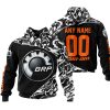 PREMIUM MX – 3D ALL OVER PRINTED – CAN AM – BLACK ORANGE