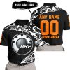 PREMIUM MX – 3D ALL OVER PRINTED – CAN AM – BLACK ORANGE - POLO SHIRT