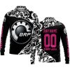 PREMIUM MX – 3D ALL OVER PRINTED – CAN AM – BLACK PINK 1 - LONG SLEEVE POLO SHIRT