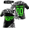 PREMIUM MX – 3D ALL OVER PRINTED – FLY RACING – BLACK GREEN - T-SHIRT