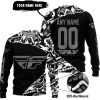 PREMIUM MX – 3D ALL OVER PRINTED – FLY RACING – BLACK GREY - SWEATER UGLY