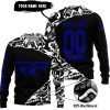 PREMIUM MX – 3D ALL OVER PRINTED – FLY RACING – BLACK NAVY - SWEATER UGLY