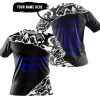 PREMIUM MX – 3D ALL OVER PRINTED – FLY RACING – BLACK NAVY - T-SHIRT