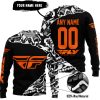 PREMIUM MX – 3D ALL OVER PRINTED – FLY RACING – BLACK ORANGE - SWEATER UGLY