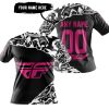 PREMIUM MX – 3D ALL OVER PRINTED – FLY RACING – BLACK PINK 1 - T-SHIRT