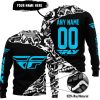 PREMIUM MX – 3D ALL OVER PRINTED – FLY RACING – BLACK SKY BLUE - SWEATER UGLY