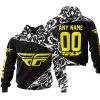 PREMIUM MX – 3D ALL OVER PRINTED – FLY RACING – BLACK YELLOW