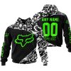 PREMIUM MX – 3D ALL OVER PRINTED – FOX RACING - BLACK GREEN