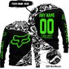 PREMIUM MX – 3D ALL OVER PRINTED – FOX RACING - BLACK GREEN - SWEATER UGLY