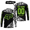 PREMIUM MX – 3D ALL OVER PRINTED – FOX RACING - BLACK GREEN 1 - JERSEY