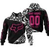 PREMIUM MX – 3D ALL OVER PRINTED – FOX RACING - BLACK PINK 1