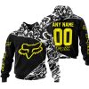 PREMIUM MX – 3D ALL OVER PRINTED – FOX RACING - BLACK YELLOW