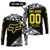 PREMIUM MX – 3D ALL OVER PRINTED – FOX RACING - BLACK YELLOW - JERSEY