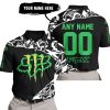 PREMIUM MX – 3D ALL OVER PRINTED – FOX RACING & MONSTER ENERGY - POLO SHIRT