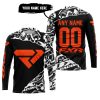 PREMIUM MX – 3D ALL OVER PRINTED – FXR – BLACK ORANGE - JERSEY