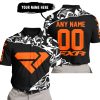 PREMIUM MX – 3D ALL OVER PRINTED – FXR – BLACK ORANGE - POLO SHIRT
