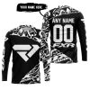 PREMIUM MX – 3D ALL OVER PRINTED – FXR – BLACK WHITE - JERSEY