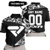 PREMIUM MX – 3D ALL OVER PRINTED – FXR – BLACK WHITE - POLO SHIRT