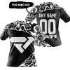 PREMIUM MX – 3D ALL OVER PRINTED – FXR – BLACK WHITE - T-SHIRT
