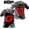 PREMIUM MX – 3D ALL OVER PRINTED – GASGAS – BLACK RED - T-SHIRT
