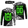 PREMIUM MX – 3D ALL OVER PRINTED – HUSQVARNA – BLACK GREEN - JERSEY
