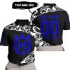 PREMIUM MX – 3D ALL OVER PRINTED – HUSQVARNA – BLACK NAVY - POLO SHIRT