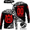 PREMIUM MX – 3D ALL OVER PRINTED – HUSQVARNA – BLACK RED - SWEATER UGLY