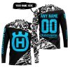PREMIUM MX – 3D ALL OVER PRINTED – HUSQVARNA – BLACK SKY BLUE - JERSEY